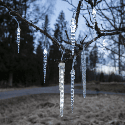 Kurtyna LED imitująca sople lodu 700 cm