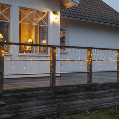 Kurtyna LED w kształcie sopli 590 cm / 1190 cm / 2390 cm