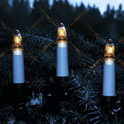 Lampki choinkowe świece z wymiennymi żarówkami