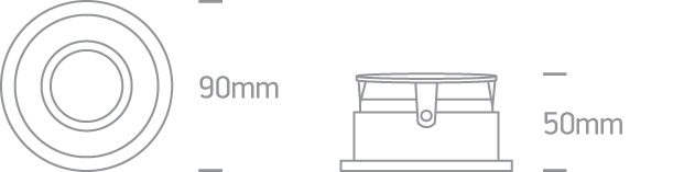 Regulowane oczko podtynkowe Paleomilos