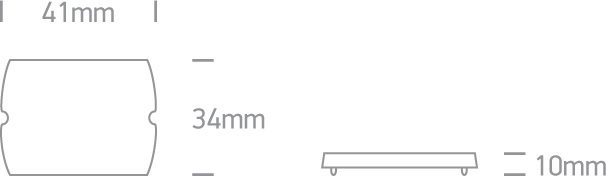 Plastikowa zaślepka do szyn zaokrąglonych 41022/W - ONE Light