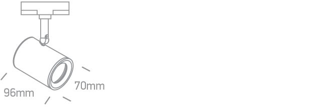 Okrągły reflektor do szynoprzewodu Arni 65520T/W - ONE Light