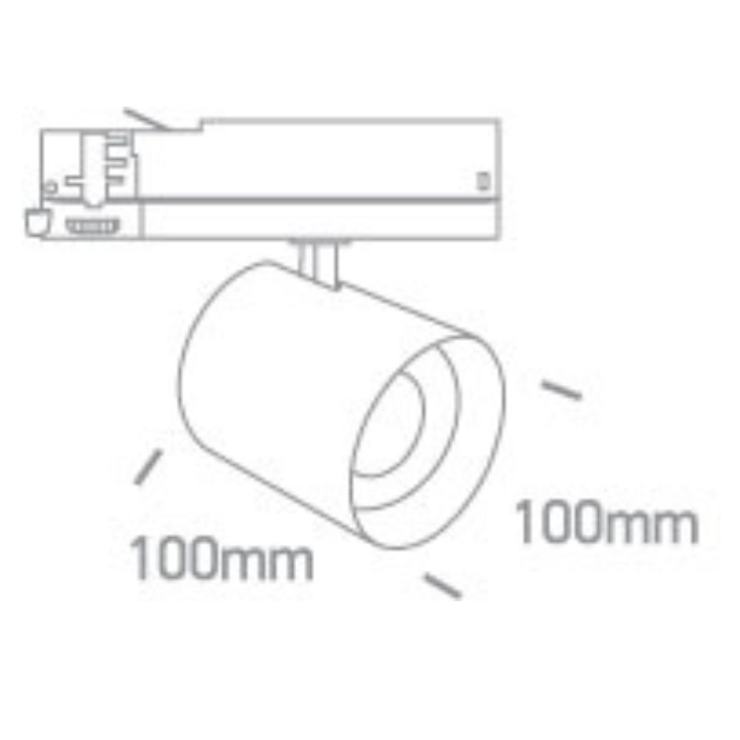 Biały reflektor o regulowanej mocy Vita 2 65660BT/W/W - ONE Light