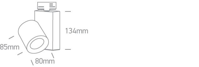 Reflektor w białym kolorze Kipseli 65519T/W - ONE Light