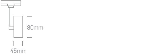 Minimalistyczny reflektor do szynoprzewodu Dafnoula 65111AT/W - ONE Light