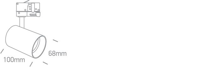 Złoty reflektor do szynoprzewodu Kopseika 65105NT/BBS - ONE Light