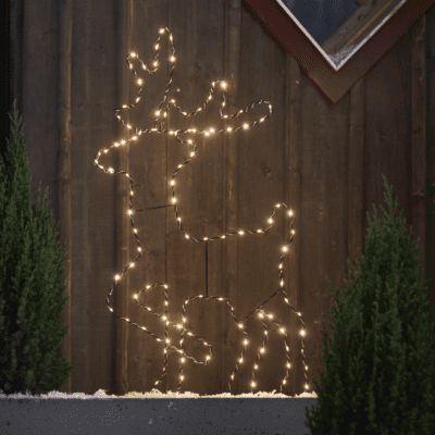 Minimalistyczna dekoracja ogrodowa w kształcie renifera Cupid