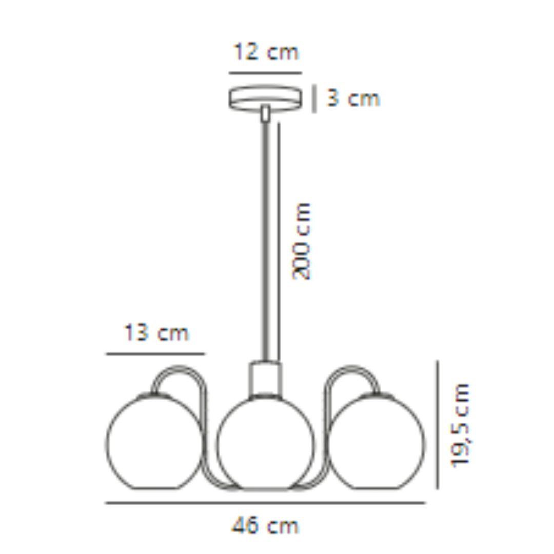 Żyrandol Franca 4 w klasycznej formie