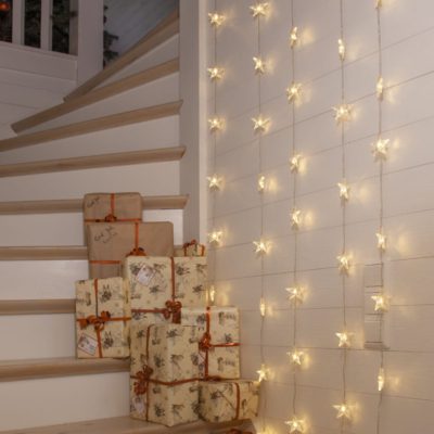 Kurtyna LED z pięćdziesięcioma gwiazdami