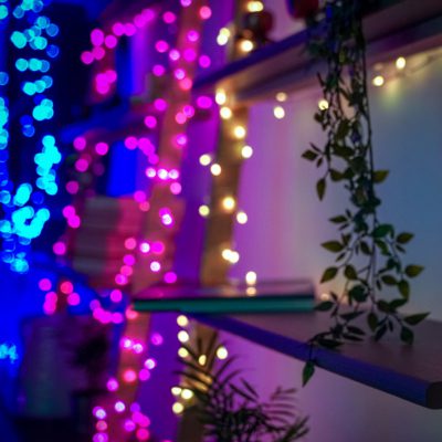 Animowana kurtyna RGB LED z soplami 500 cm