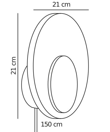 Zielony kinkiet ścienny Marsi wykonany z metalu