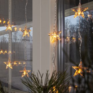 Kurtyna z gwiezdnymi soplami LED