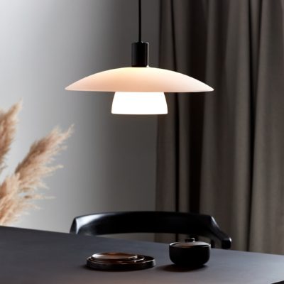 Jednopunktowa lampa wisząca Verona z podwójnym kloszem