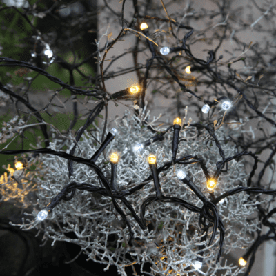 Ciepło-zimne lampki choinkowe LED 800 cm