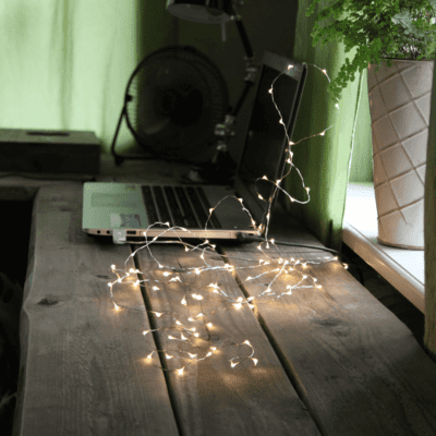 Dekoracyjny łańcuch Micro-LED zasilany przez USB