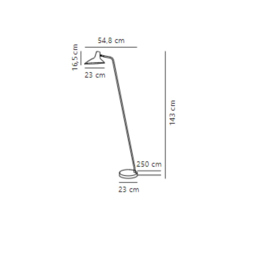 Lampa podłogowa Darci w klasycznej czerni