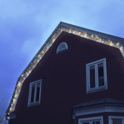 Trzymetrowa kurtyna LED z multikolorowym światłem