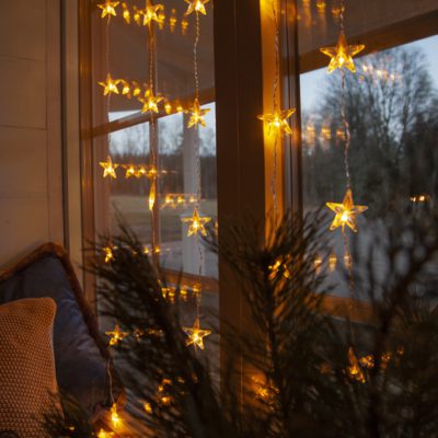 Kurtyna LED z gwiazdami 90 cm