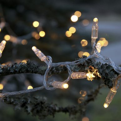 Niskonapięciowe transparentne lampki LED 500 cm