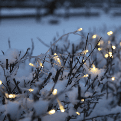 Transparentne lampki na choinkę LED 800 cm