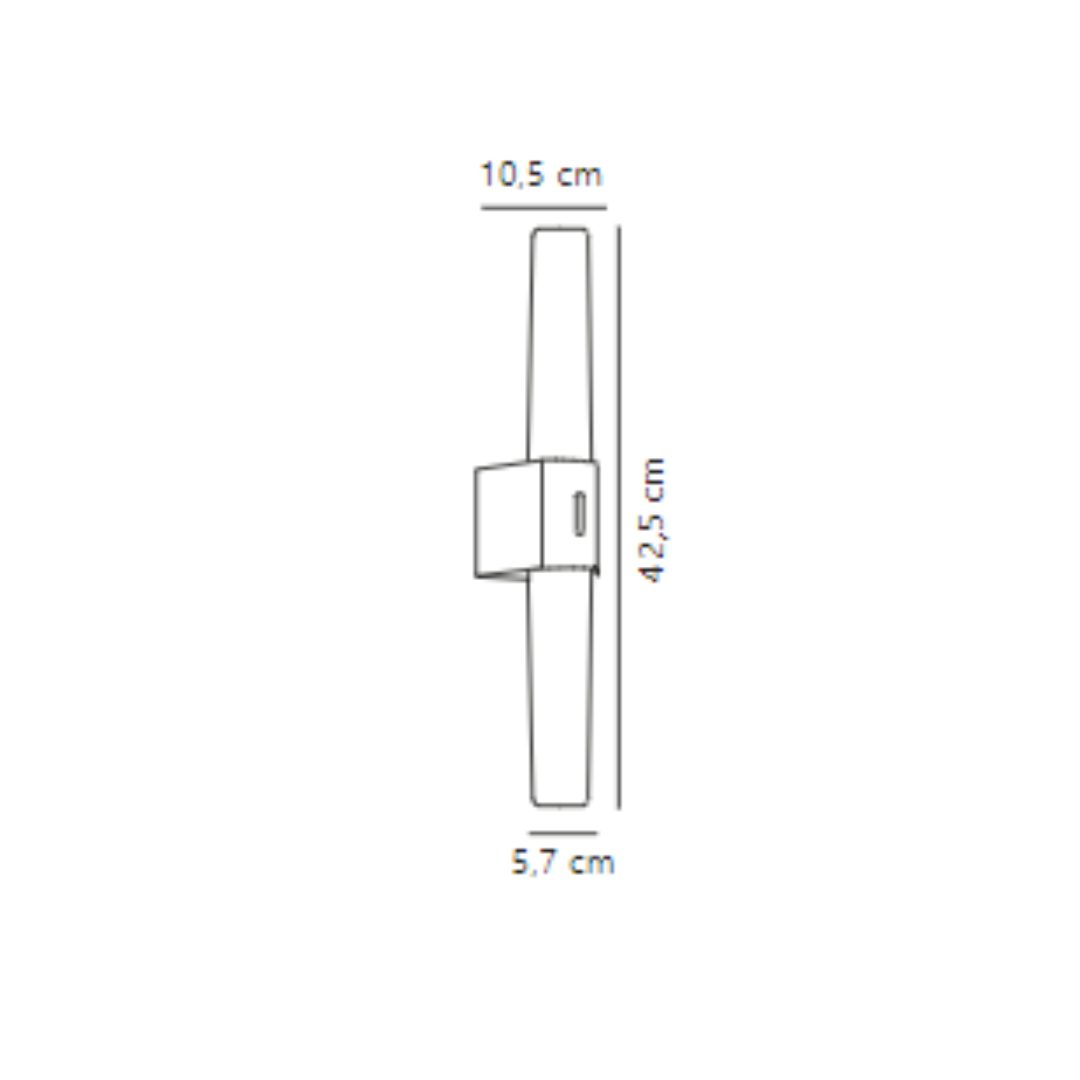 Łazienkowy kinkiet ścienny Helva 2 w stylu skandynawskim
