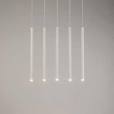 Biała lampa wisząca Icicle 5 z regulacją długości