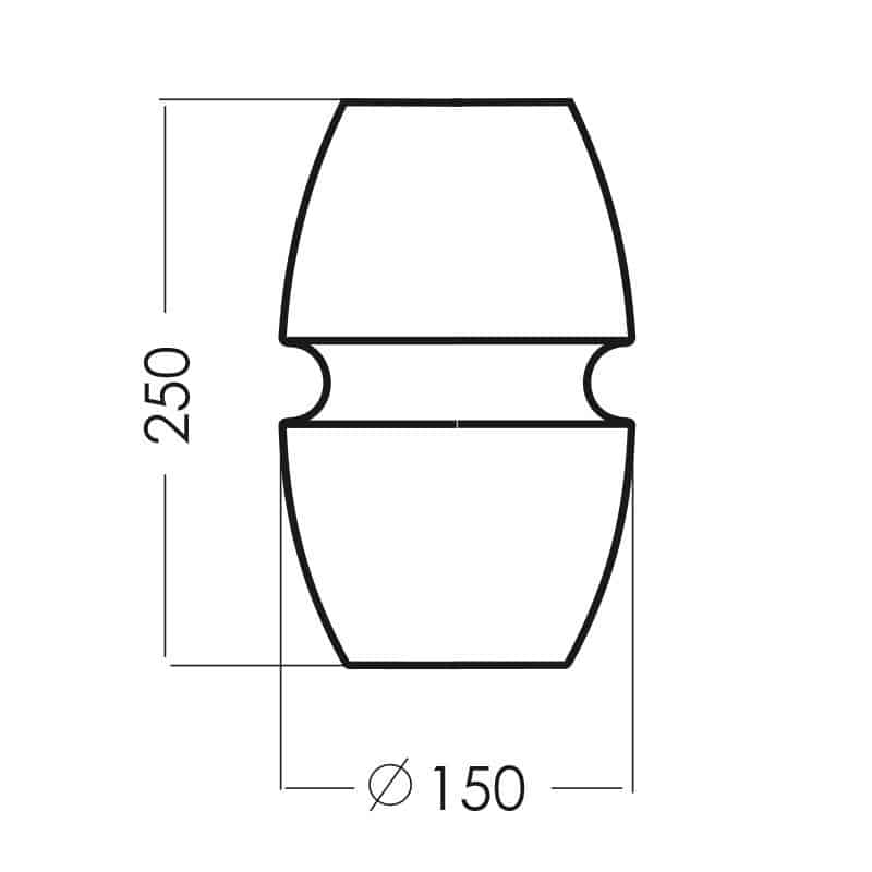 Nietypowa lampa stołowa Asola wykonana ze szkła