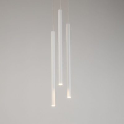 Biała lampa wisząca Icicle Ring 3 idealna do salonu