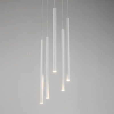 Lampa wisząca Icicle Ring 5 z białymi kloszami