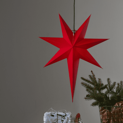 Tiana czerwona gwiazda dekoracyjna