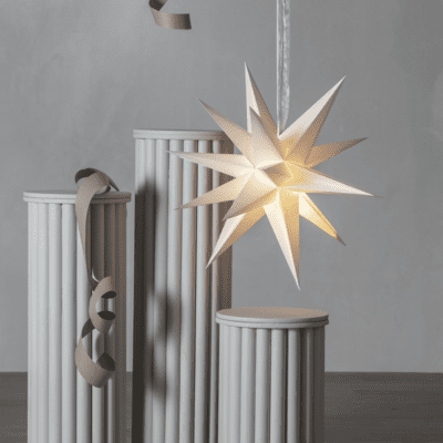 Biała gwiazda wisząca Lydia 3D