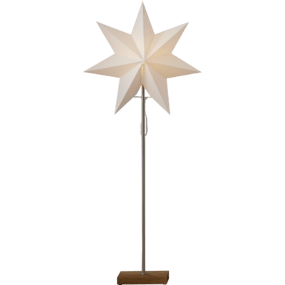 Nicely świąteczna gwiazda w białym kolorze