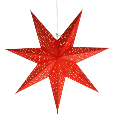 Czerwona gwiazda dekoracyjna Tod