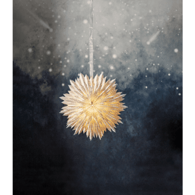 Gwiazda świąteczna Elena w białym kolorze