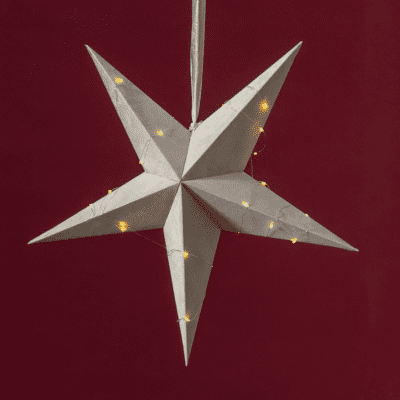 Beżowa gwiazda dekoracyjna Fry