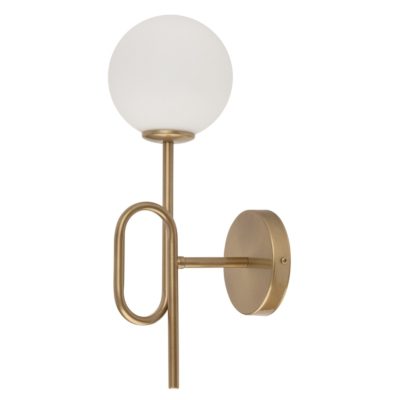 Kinkiet ścienny Ivar z kloszem w kształcie kuli