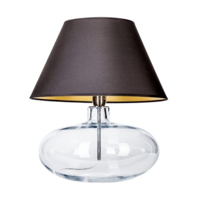 Lampa stołowa Stockholm Transparent na podstawie o owalnym kształcie