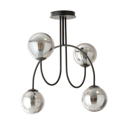 Lampa sufitowa Fotyn 4 na czarnym stelażu
