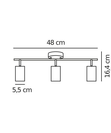 Punktowa lampa sufitowa Explore 3
