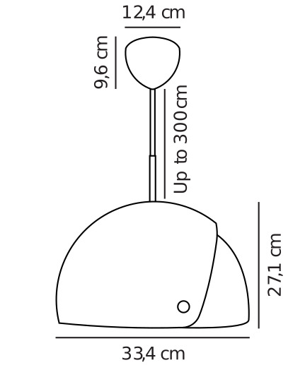 Biała lampa wisząca Align w nowoczesnym designie