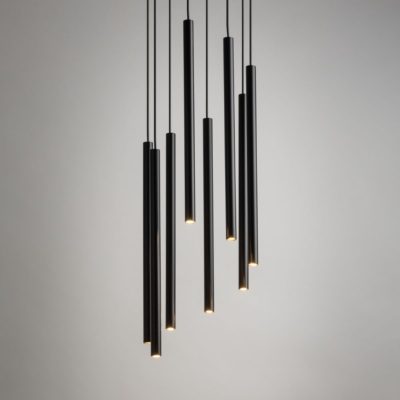 Lampa wisząca Icicle Ring 8 w eleganckiej czerni