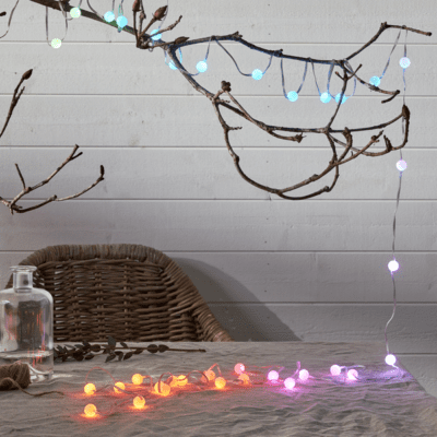 Lampki LED świecące w rytm muzyki