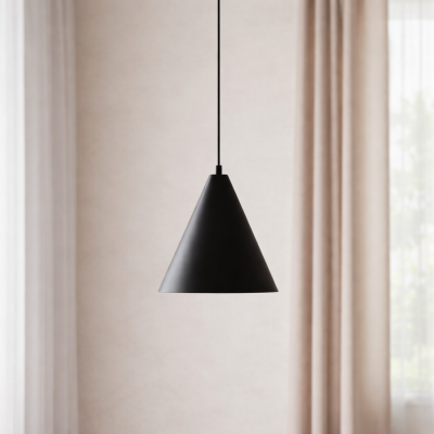 Lampa wisząca Epafras z białym wnętrzem klosza