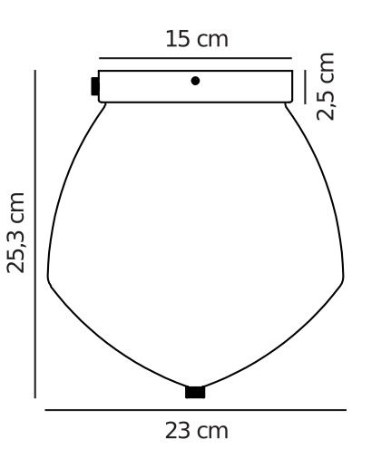 Plafon sufitowy Orbiform do przedpokoju