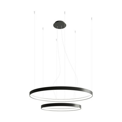 Podwójny żyrandol Rio 2 w czarnym kolorze