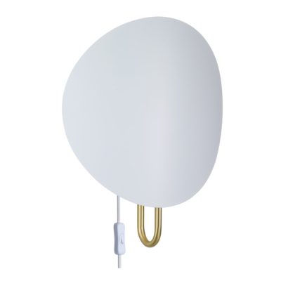 Biały kinkiet ścienny Spargo do sypialni