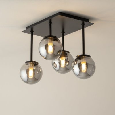 4-płomienna lampa sufitowa Damazy Short 4