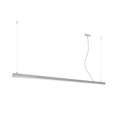 Minimalistyczna lampa wisząca Pinne XXL w szarym kolorze
