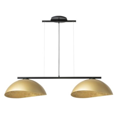 Czarno-złota lampa wisząca Anatola 2