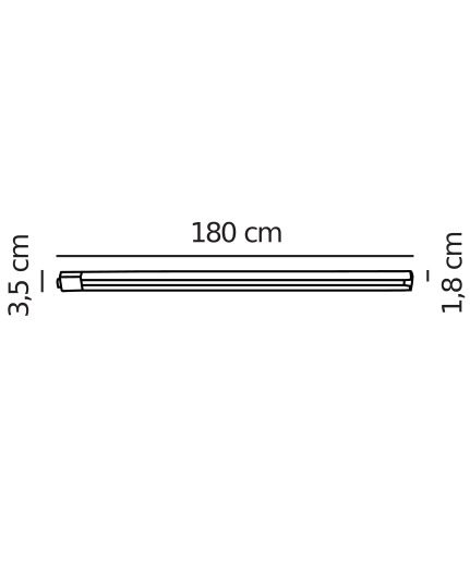 Biała listwa 180 cm